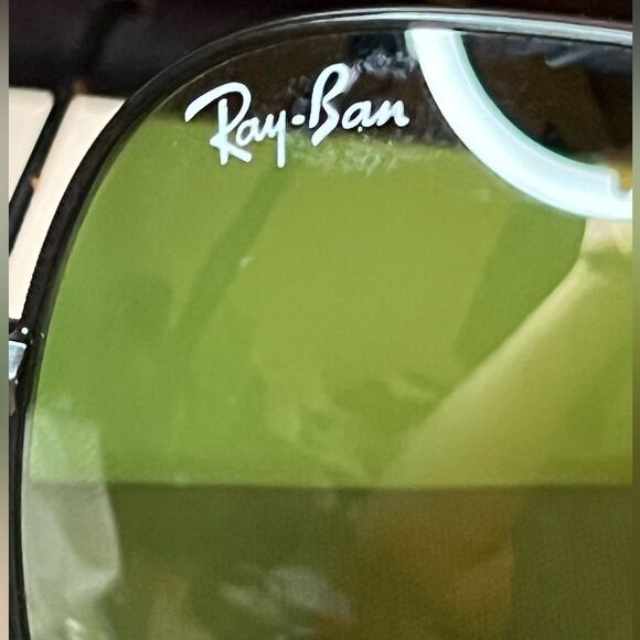 New Foldable Rayban G-15 Black Green Lense Aviator Sunglasses - Picture 6 of 11